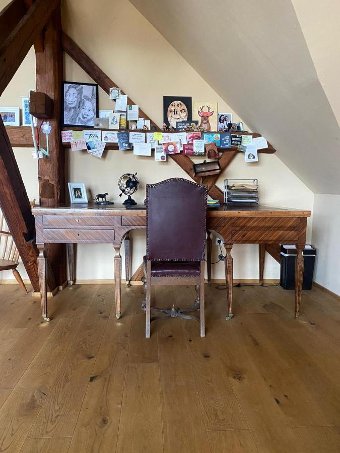 Altbauwohnung Mit Fachwerk Anif Exteriör bild